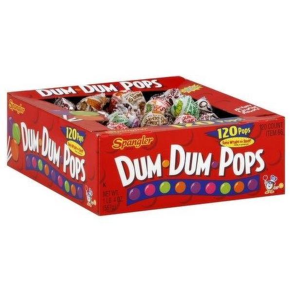 Spangler Dum Dums Lollipop Changemaker Tray 120 Count Assorted Flavors Candy Pops