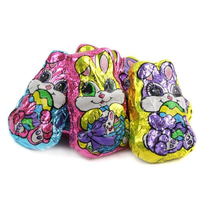 Palmer Foil-Wrapped Easter Chocolate Bunnies, 4lb Bulk Bag Holiday Chocolate Snack, Sweet Dessert Candy
