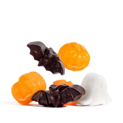 Albanese Ghoulish Halloween Soft Sweet Gummy Candies - Bats, Pumpkin, Ghost Shapes - 5 lbs Bulk Bag Halloween Snack