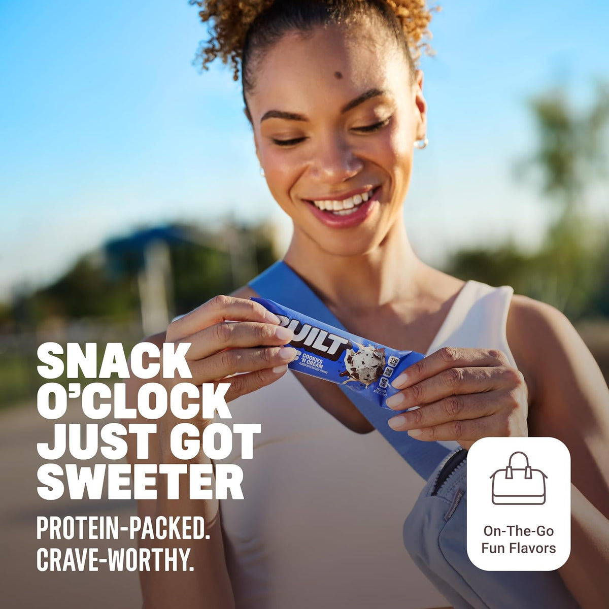 ThayerBUILT Puff Protein Bar Cookies 'N Cream 1.41 oz 12 Count  Crispy Protein Snack Bars | Creamy Cookies Flavor On-the-Go Treats