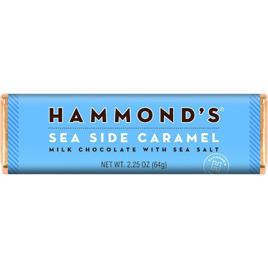 Hammond's Sea Side Caramel Milk Chocolate Bar - Chocolate Candy, 2.25 oz, 12 ct