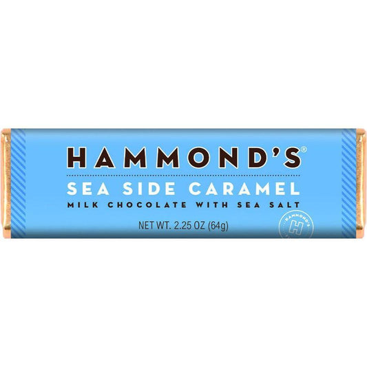 Hammond's Sea Side Caramel Milk Chocolate Bar - Chocolate Candy, 2.25 oz, 12 ct