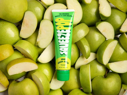 Iconic Candy Squeeze Pop Sour Green Apple Liquid Candy 4 oz 12 Count Sour Candy Tube