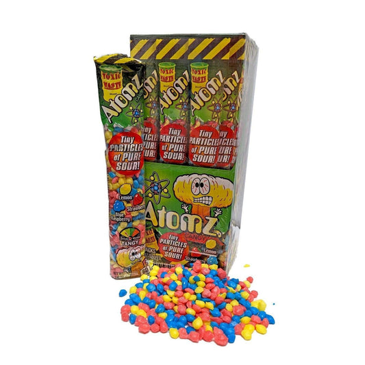 Toxic Waste Atomz Sour Tangy Candy Particles 2.12 oz tube 12 ct