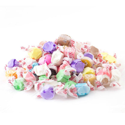 Taffy Town Salt Water Taffy 5lb Large Bulk Food Pack - 12 Assorted Flavors, Individually Wrapped Bulk Candy, Soft & Chewy Party Treats