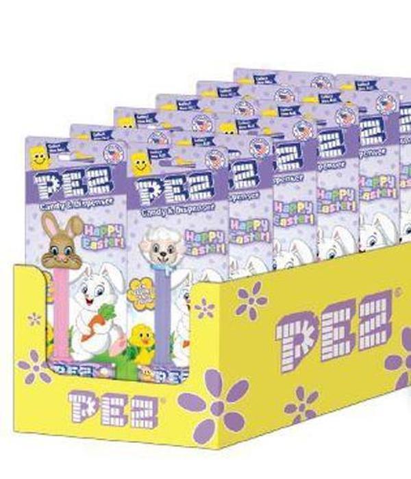 PEZ Easter Assorted Candy Dispensers, 12-Count Collectible Set with PEZ Candy Refills, Easter Basket Favors, Holiday Gift