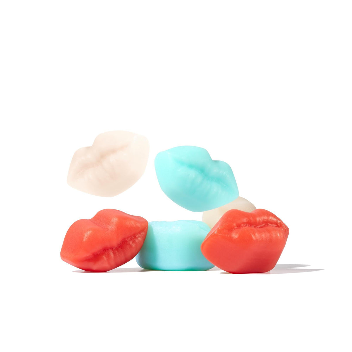 Albanese Liberty Lips Summer Gummy Candy - Red-White-Blue, 5lbs Large Size, Room Temperature, Sugar-Infused Snack