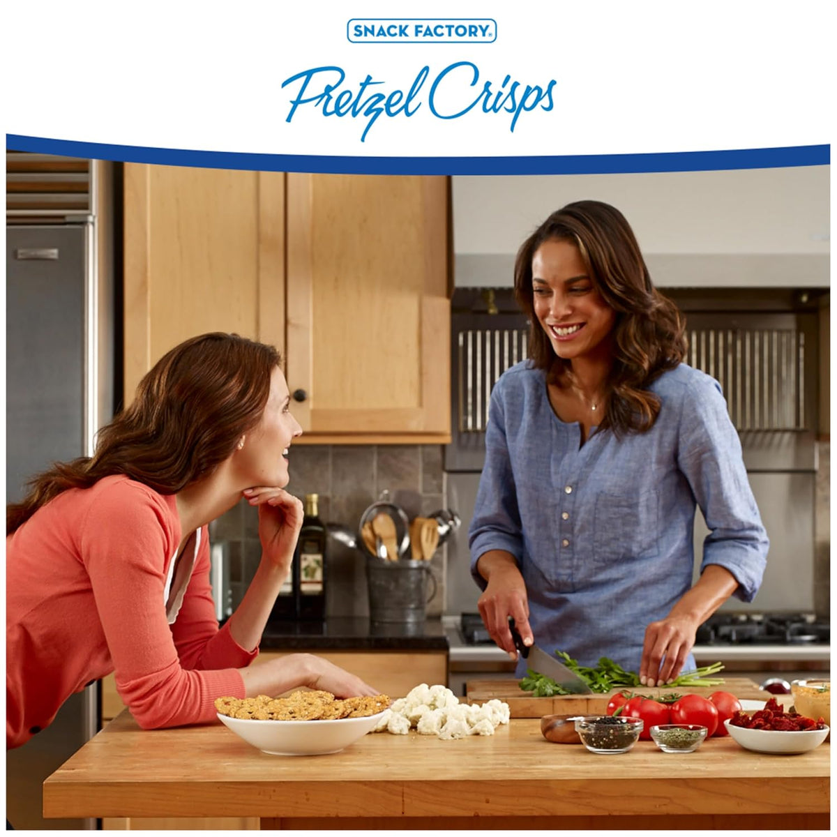 Snack Factory Pretzel Crisps Garlic Parmesan 7.2 oz 12 Count Crunchy Pretzel Snack