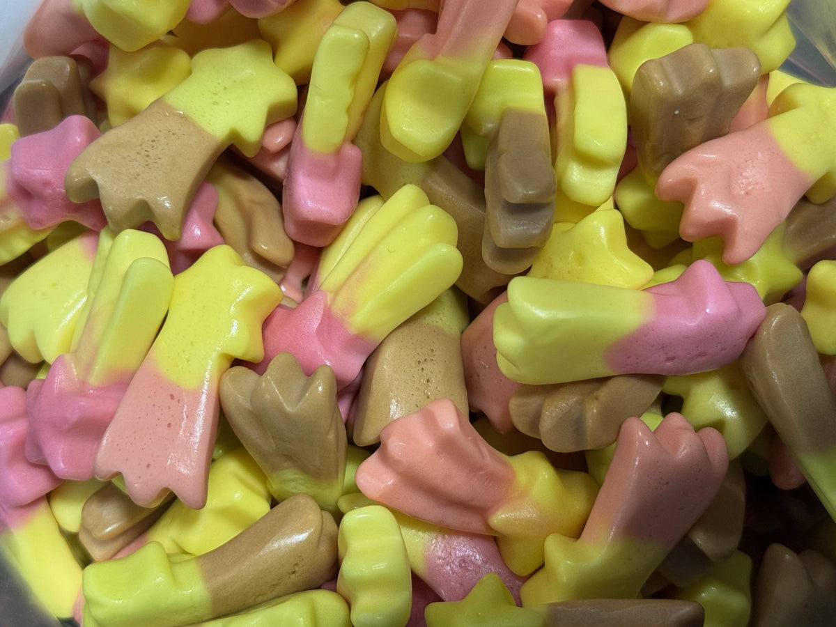 Swizzels Squashies Sour Shooting Stars Bulk Pack Candy - 2.70 lbs, Made with Sugar