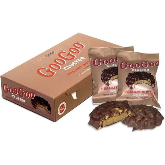 Goo Goo Cluster Peanut Butter-Nougat Flavor Chocolate Cluster Candy, 1.75oz Sweet Snacks, 12ct Boxed Pack