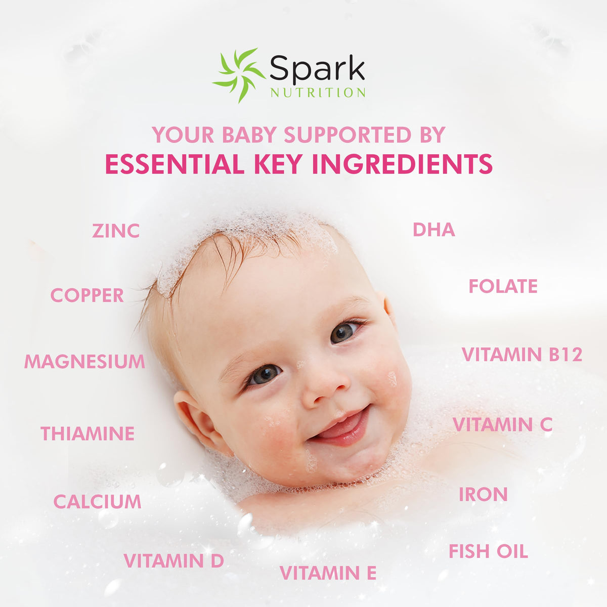 Spark Nutrition Pregnaforte Formula Wellness Supplement - 60-Day Supply Capsules