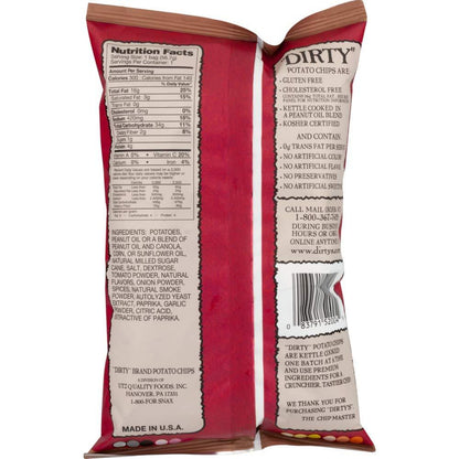 Dirty Kettle Cooked Potato Chips, Mesquite Barbecue Flavor, 2 oz Snack Bags, 24 Count Snack Food