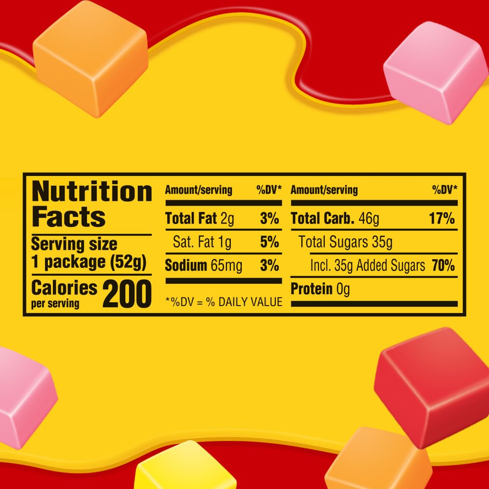 Starburst Mini Original Fruit Chews 1.85 oz 24 Count Assorted Fruity Candy Bags