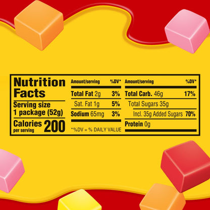 Starburst Mini Original Fruit Chews 1.85 oz 24 Count Assorted Fruity Candy Bags