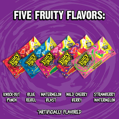 Topps Juicy Drop Taffy with Sour Gel Pen, 2.36oz Individual Packs, 16-Count Chewy Interactive Candy Treats