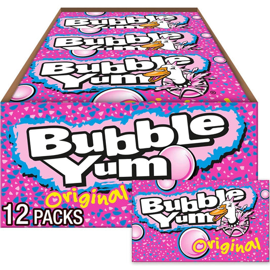 Bubble Yum Sugar-Based Bubble Gum Bulk, Big Pack - 10pc, 2.8oz, 12 Total Count