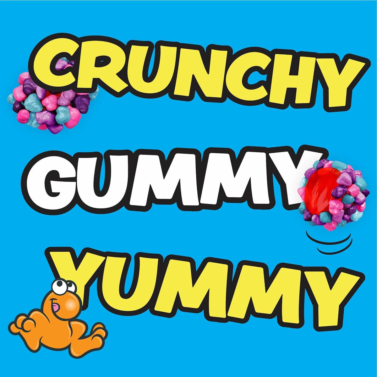 Nerds Blizzard Punch Gummy Clusters, 2.65 oz, 12 Count Crunchy Chewy Fruity Candy (12 pieces)