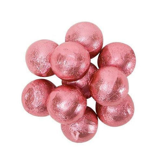 Palmers Pink Foil Double Chocolate Balls - Party Snacks, Sweet Flavor Candies, 3 lb