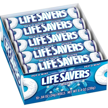 Life Savers Pep-O-Mint Rolls 20 Count 0.84 ounce