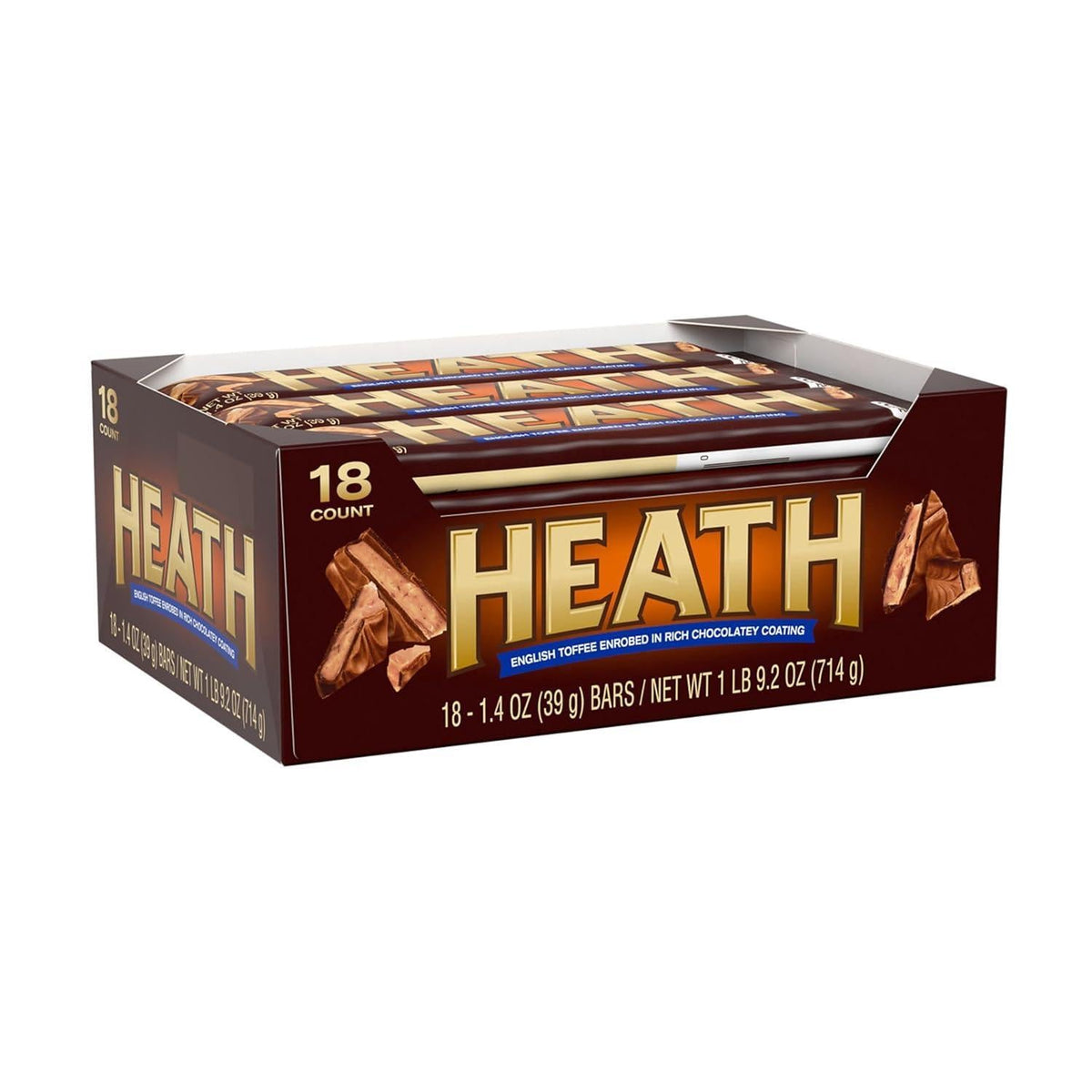 Heath English Toffee Bar 18 Count 1.4 Ounce