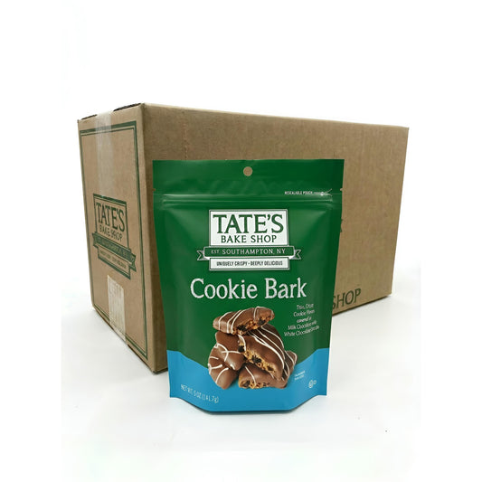 Tate's Bake Shop Milk Chocolate Cookie Bark - Sweet Snack Candies, 5oz, 6ct