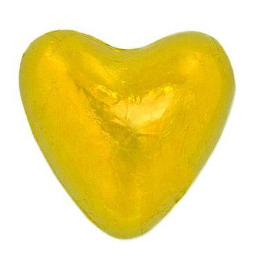 Dolce Italy Sweet Heart-Shape Chocolate Candies, Gold Foil Wrapped, Cocoa-Filled Flavor Snacks, 17.6oz Kosher Parve