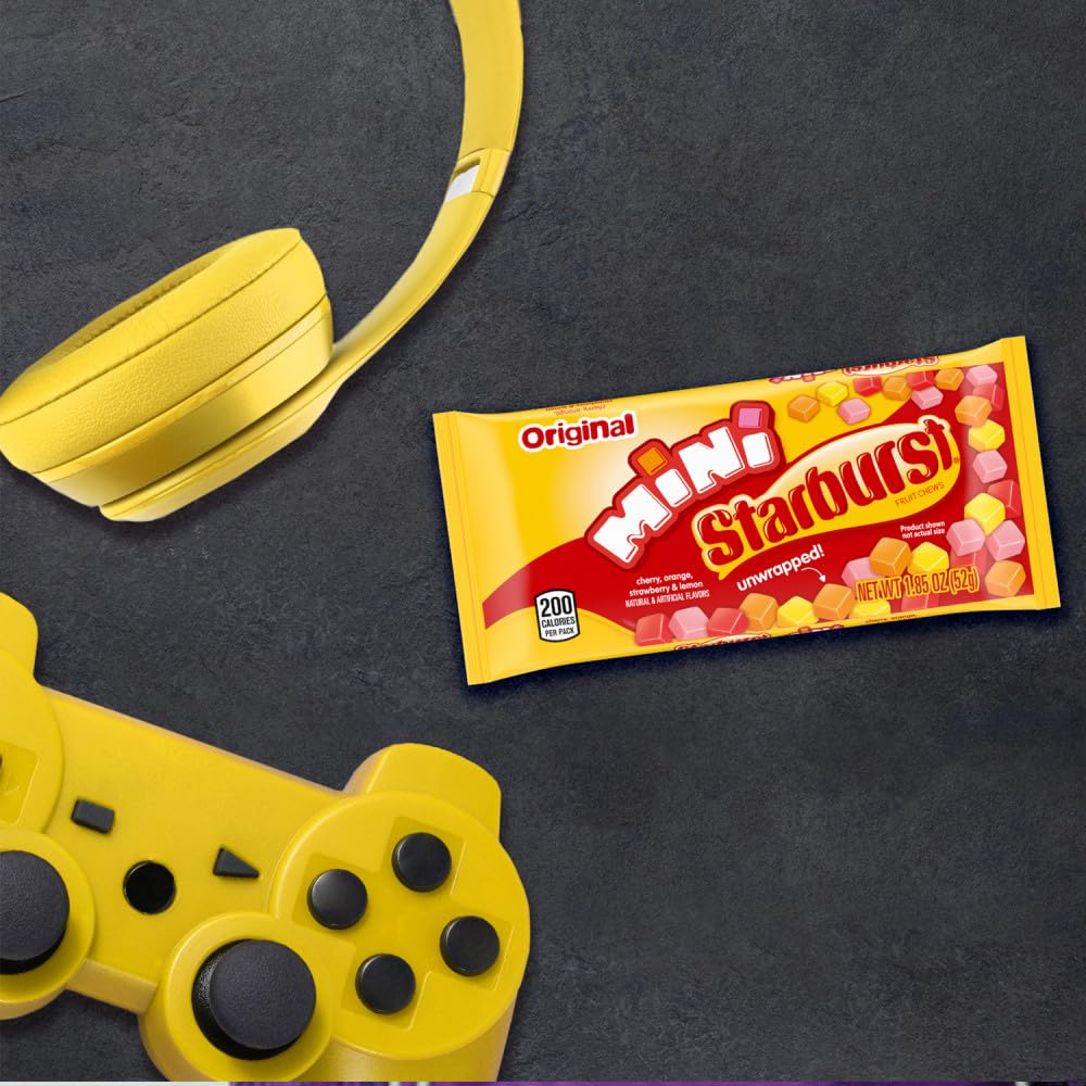 Starburst Mini Original Fruit Chews 1.85 oz 24 Count Assorted Fruity Candy Bags