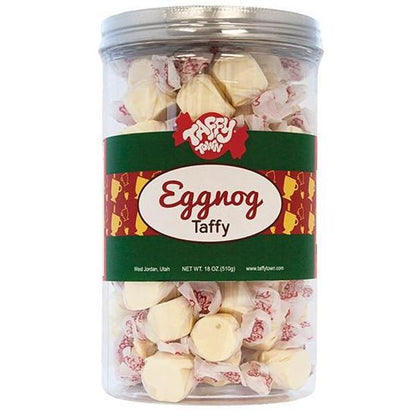 Taffy Town Christmas Holiday Favorites Salt Water Taffy Jar 18 oz Assorted Holiday Candy