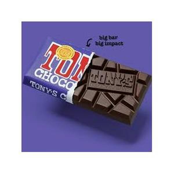 Tony's Chocolonely Milk Pretzel Toffee Chocolate Bars - 1.66oz, 20-Count Tray Packaging, Rich Milk Chocolate with Pretzel & Toffee Pieces, Premium Snack Treats