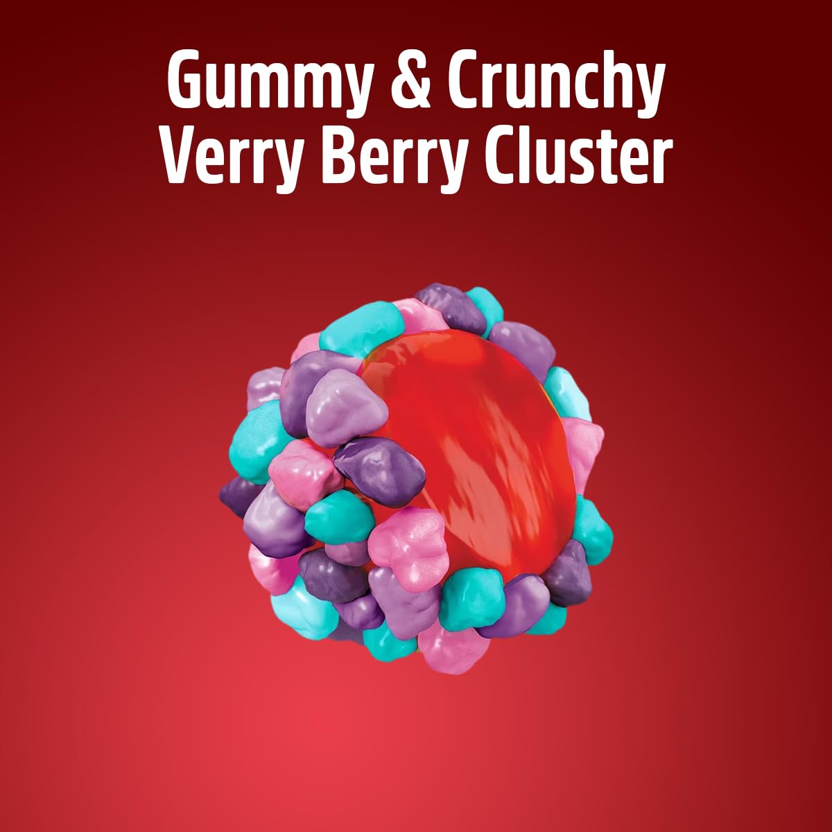 NERDS Very Berry Gummy Clusters, 3lb Bagged Berry Mix Candy - Crunchy & Chewy Bulk Treats for Parties, Candy Buffets