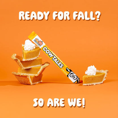 Goetze's Pumpkin Pie Cow Tales Halloween Candy, 1 oz, 36 Pieces Fall-Flavored Caramel Snacks