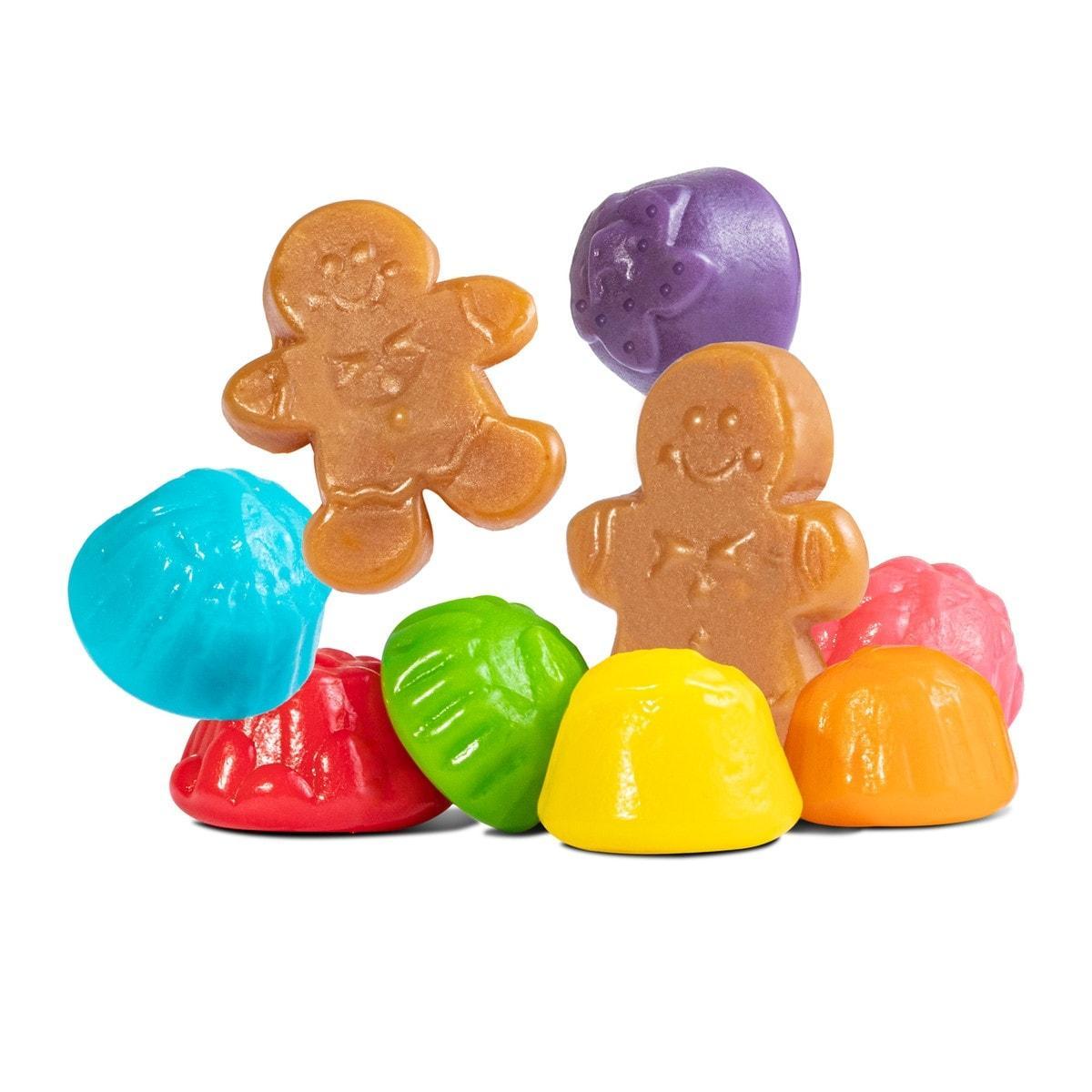 Albanese Christmas Jolly Gingerbread Sugar-Based Gummies, 5 lb Bulk Bag Holiday Gummy Candy