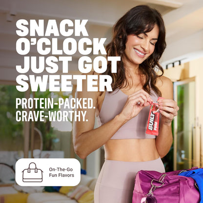 Built Strawberry Cream Puff Protein Bars - 1.41oz, 12-Count, Chocolate-Containing Protein-Rich Snack Bars, Contains Chocolate