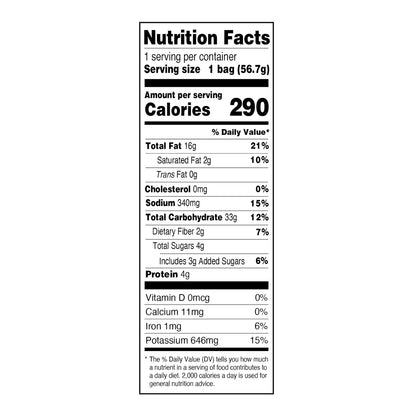 Dirty Kettle-Fried Potato Chips, Funky Fusion Flavor, 2 oz Ambient Temp Potato-Based Snack Food, 24-Count Crispy Snack Bags