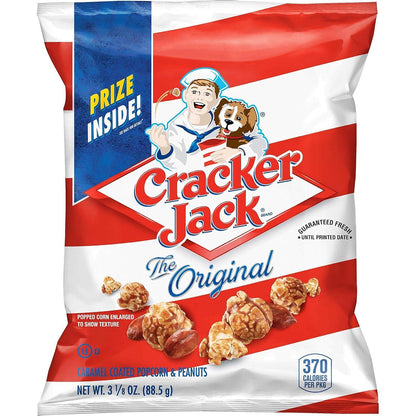 Cracker Jack Original Caramel Popcorn and Peanuts 3.125 oz 28 Count Classic Snack Packs
