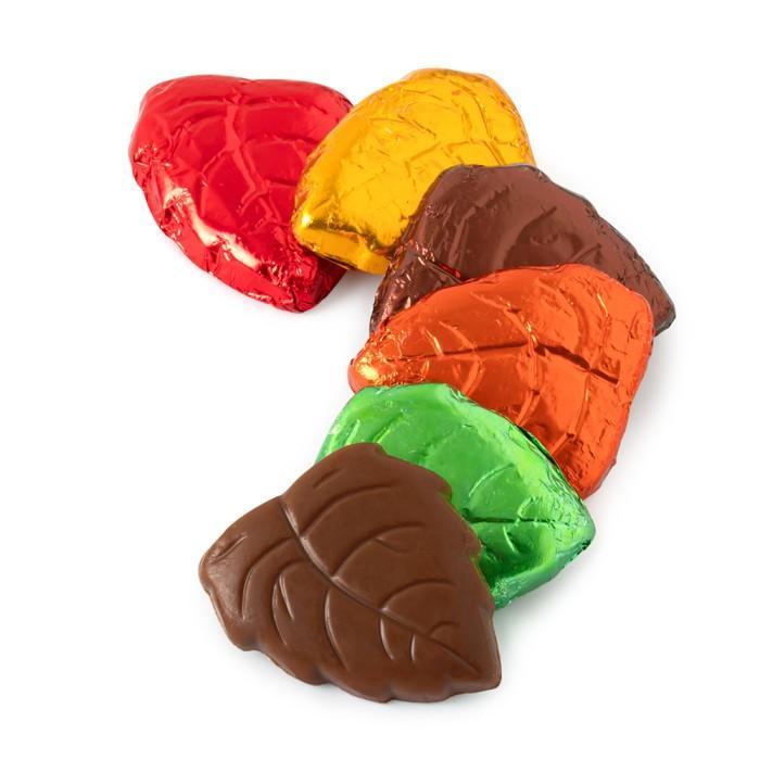 Madelaine Milk Chocolate Foiled Fall Leaves Sweet Snack Candies, Rich Flavor, 5lb Bulk Pack for Parties
