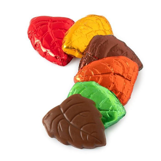 Madelaine Milk Chocolate Foiled Fall Leaves Sweet Snack Candies, Rich Flavor, 5lb Bulk Pack for Parties