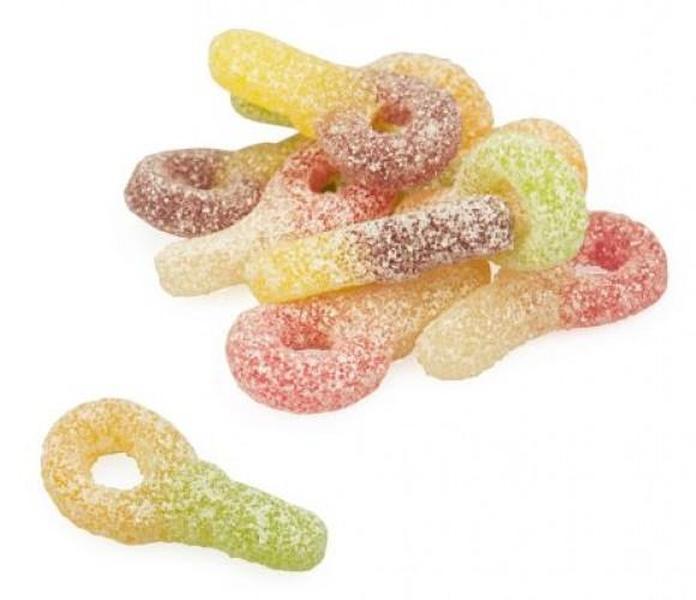 ERT GODIS Frisia Sweden Sour Mini Dummies Gummy Candies, 3.3 lbs, Chocolate-Infused Snacks