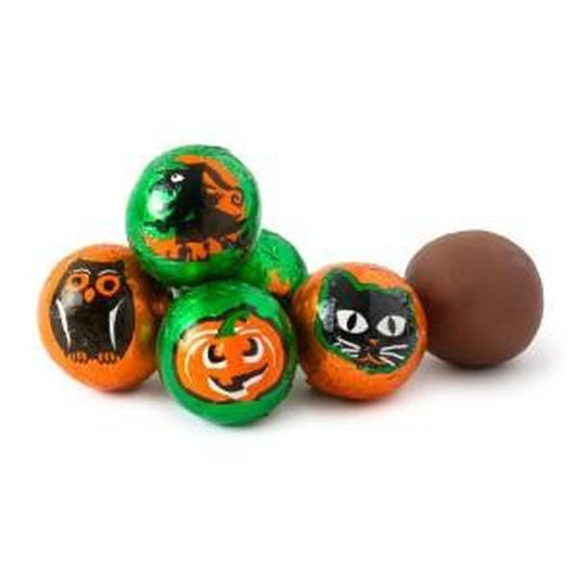 Madelaine Halloween Foiled Wrap Milk Chocolate Balls, 5lb Candy for Party Snacks