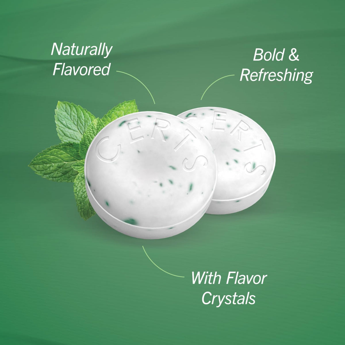 Certs Spearmint Sugar-Free Mints, 20pcs/bag, 12-Count Tray, Classic Candy Snacks