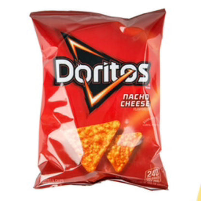 Doritos Nacho Cheese Tortilla Chips, Crispy Crunchy Flavor, 2.5 oz Extra Large Snack Bags, 24 Count