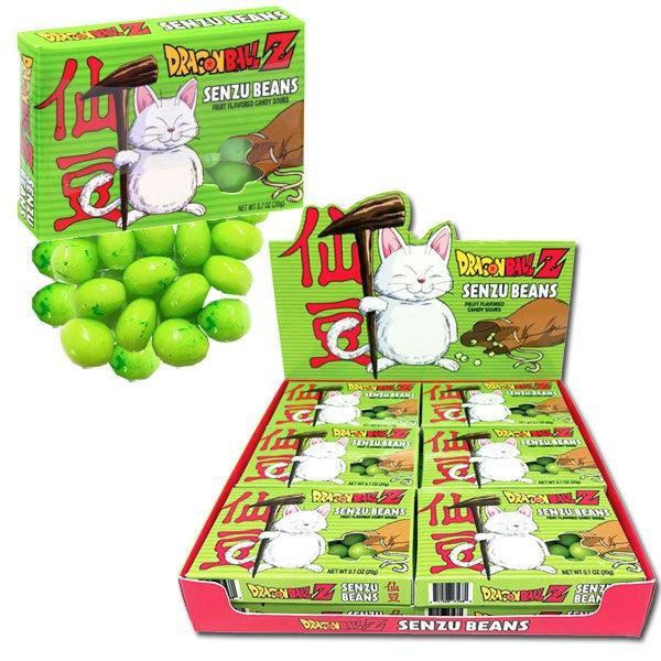 Boston America Dragon Ball Z Senzu Beans Fruit-Flavored Candy, 12-Count Sugar-Made Collectible Anime-Inspired Snack Tins