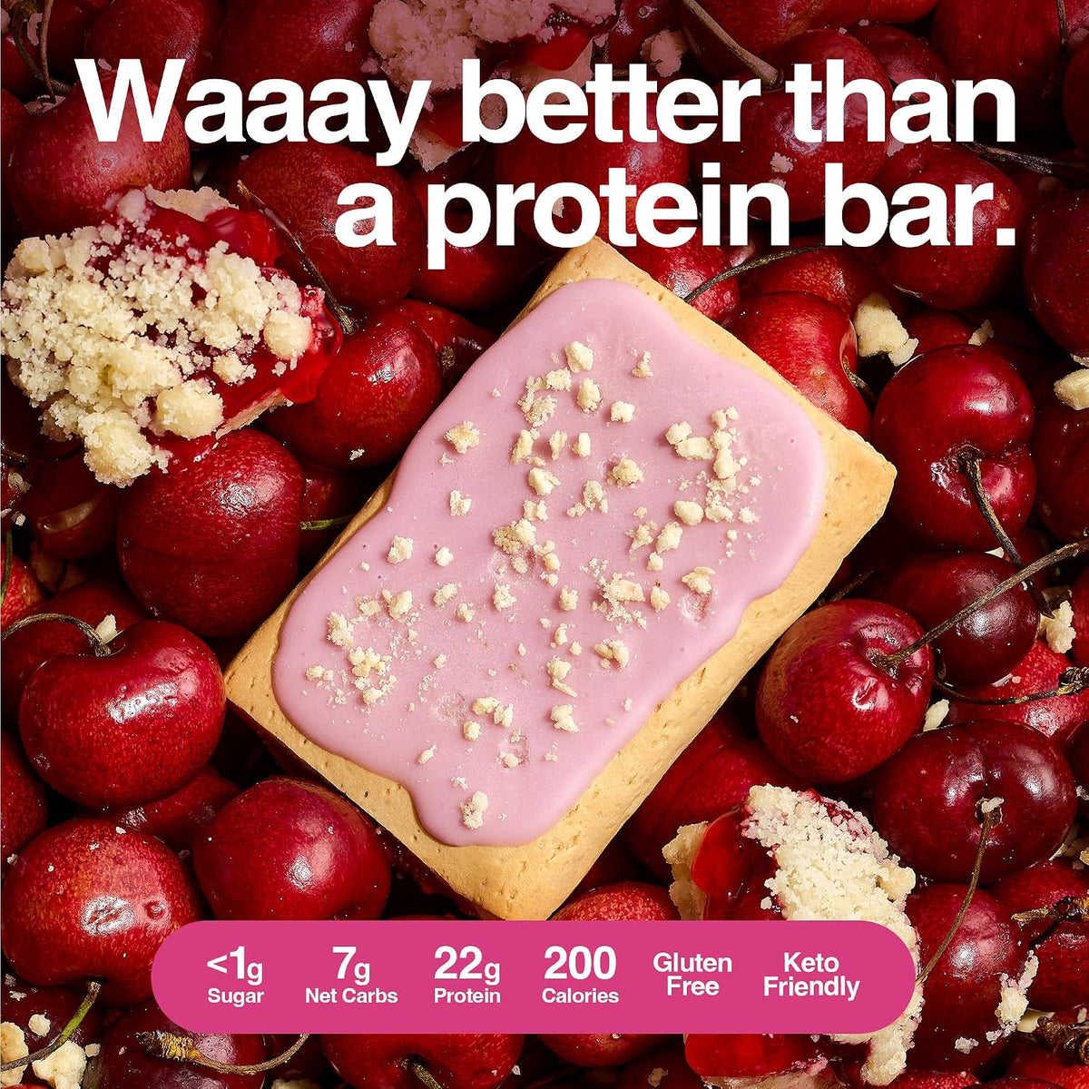 Legendary Protein Pastry Keto Strawberry 10 Count Tray Strawberry Protein Snack